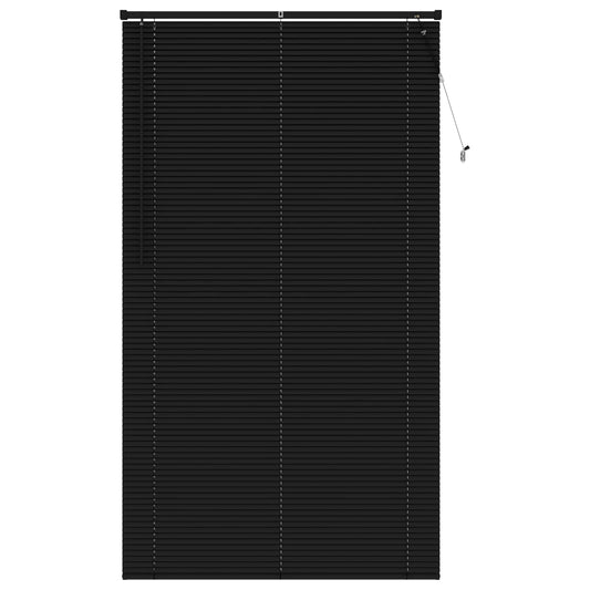 Venetian Blind Black 213 x 120 cm 25 mm PVC