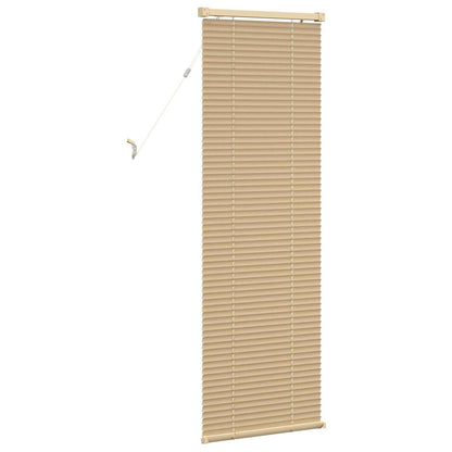 Venetian Blind Light Brown with Pattern 150 x 40 cm 25 mm PVC