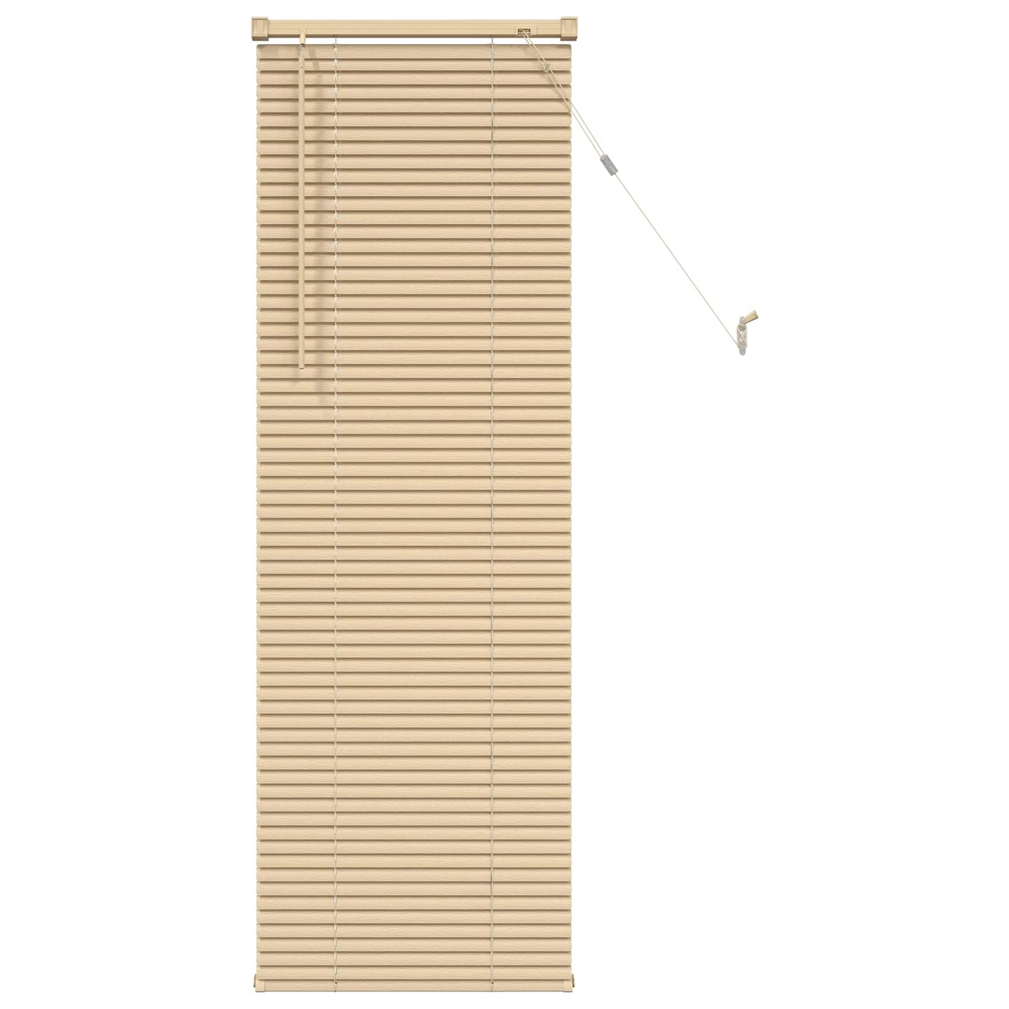 Venetian Blind Light Brown with Pattern 150 x 40 cm 25 mm PVC