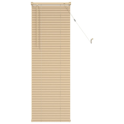 Venetian Blind Light Brown with Pattern 150 x 50 cm 25 mm PVC