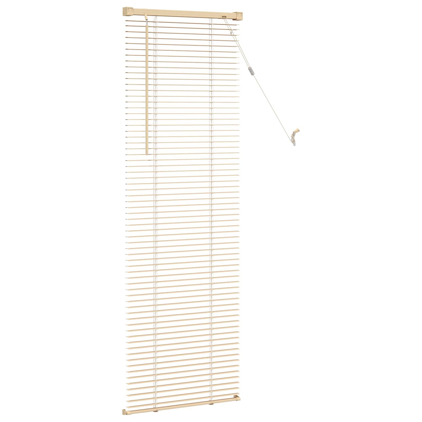 Venetian Blind Light Brown with Pattern 150 x 60 cm 25 mm PVC