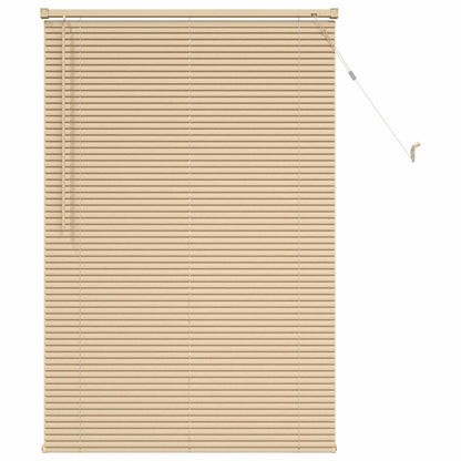Venetian Blind Light Brown with Pattern 150 x 80 cm 25 mm PVC