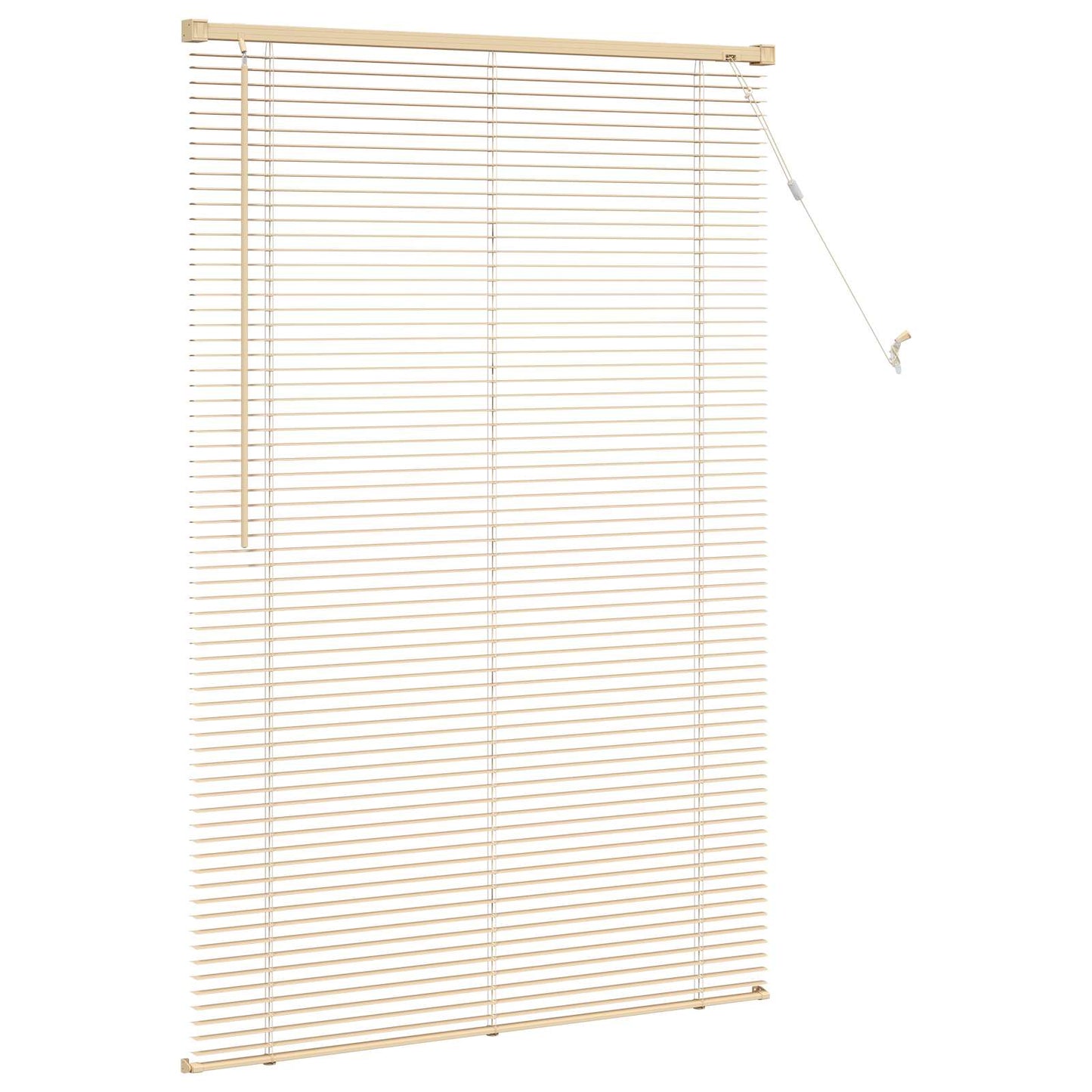 Venetian Blind Light Brown with Pattern 150 x 90 cm 25 mm PVC
