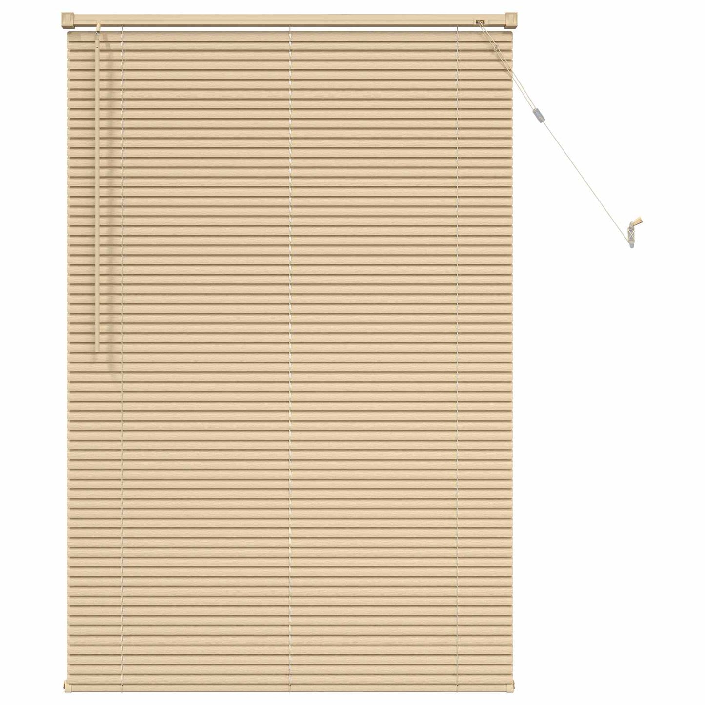 Venetian Blind Light Brown with Pattern 150 x 100 cm 25 mm PVC