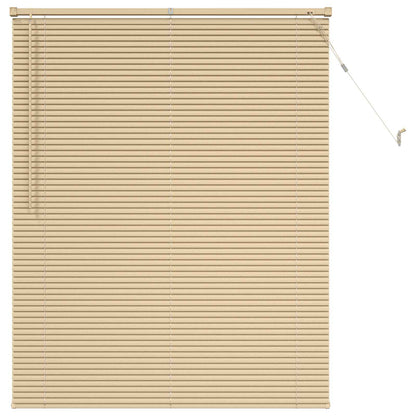 Venetian Blind Light Brown with Pattern 150 x 120 cm 25 mm PVC