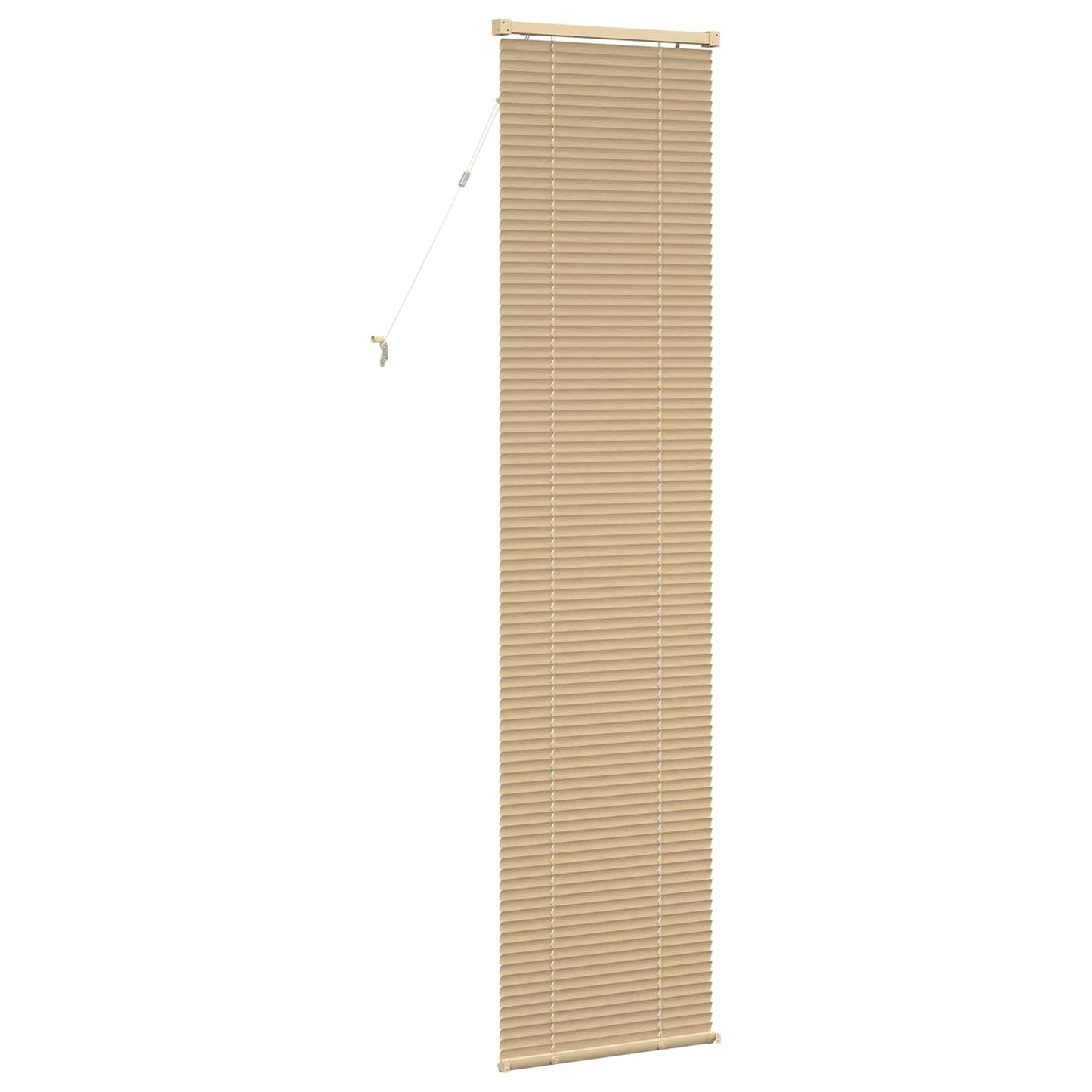 Venetian Blind Light Brown with Pattern 213 x 40 cm 25 mm PVC