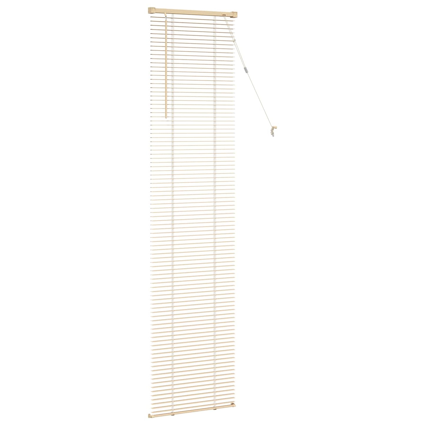 Venetian Blind Light Brown with Pattern 213 x 50 cm 25 mm PVC
