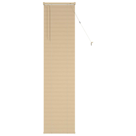 Venetian Blind Light Brown with Pattern 213 x 50 cm 25 mm PVC