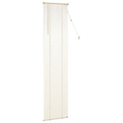 Venetian Blind Light Brown with Pattern 213 x 60 cm 25 mm PVC