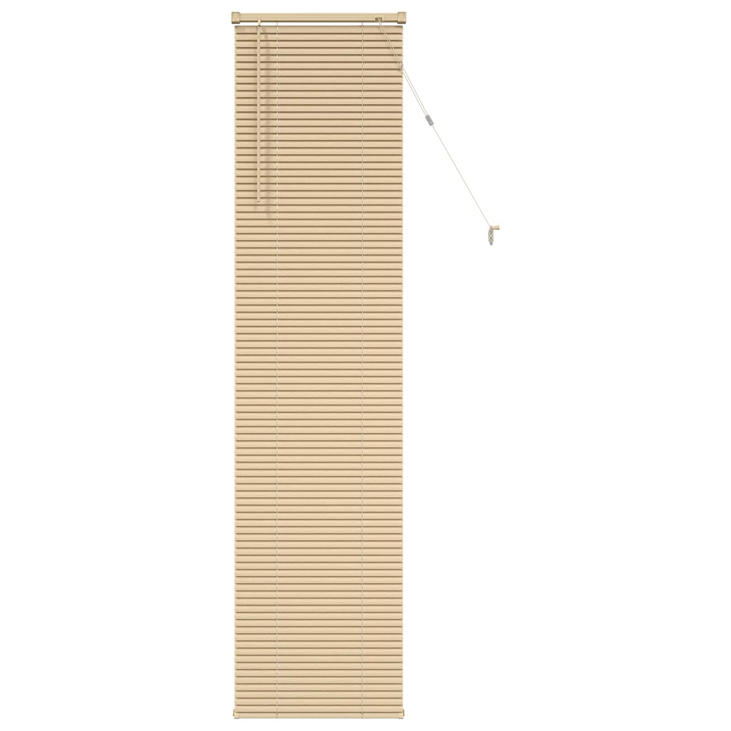 Venetian Blind Light Brown with Pattern 213 x 60 cm 25 mm PVC