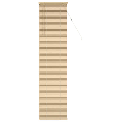 Venetian Blind Light Brown with Pattern 213 x 60 cm 25 mm PVC