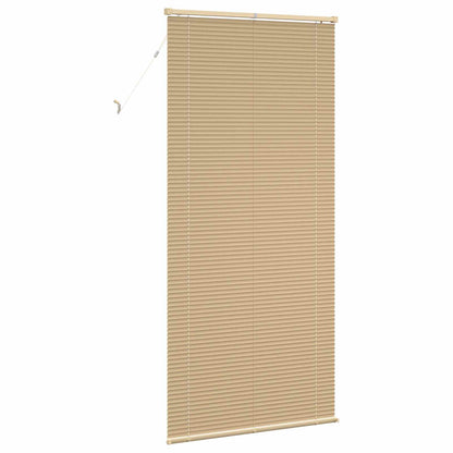 Venetian Blind Light Brown with Pattern 213 x 70 cm 25 mm PVC