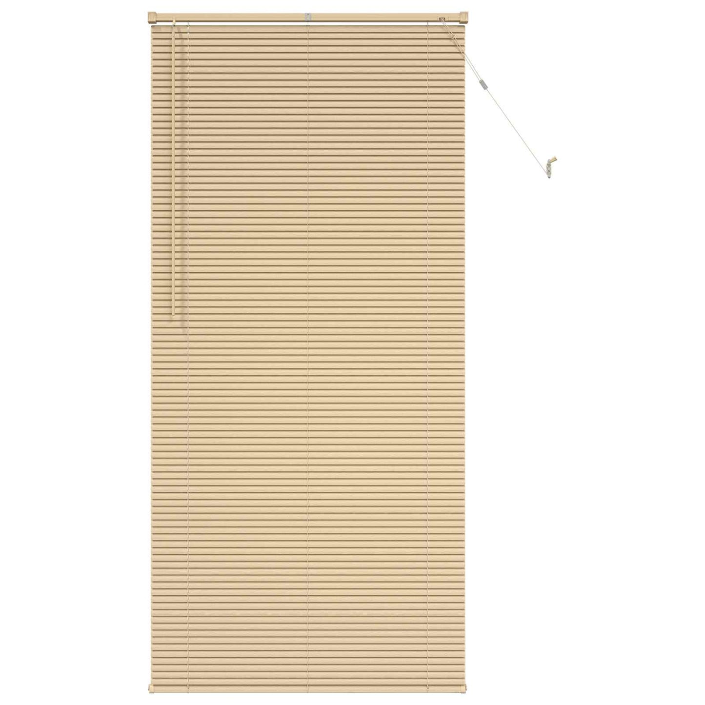 Venetian Blind Light Brown with Pattern 213 x 70 cm 25 mm PVC