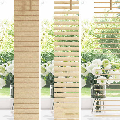 Venetian Blind Light Brown with Pattern 213 x 80 cm 25 mm PVC
