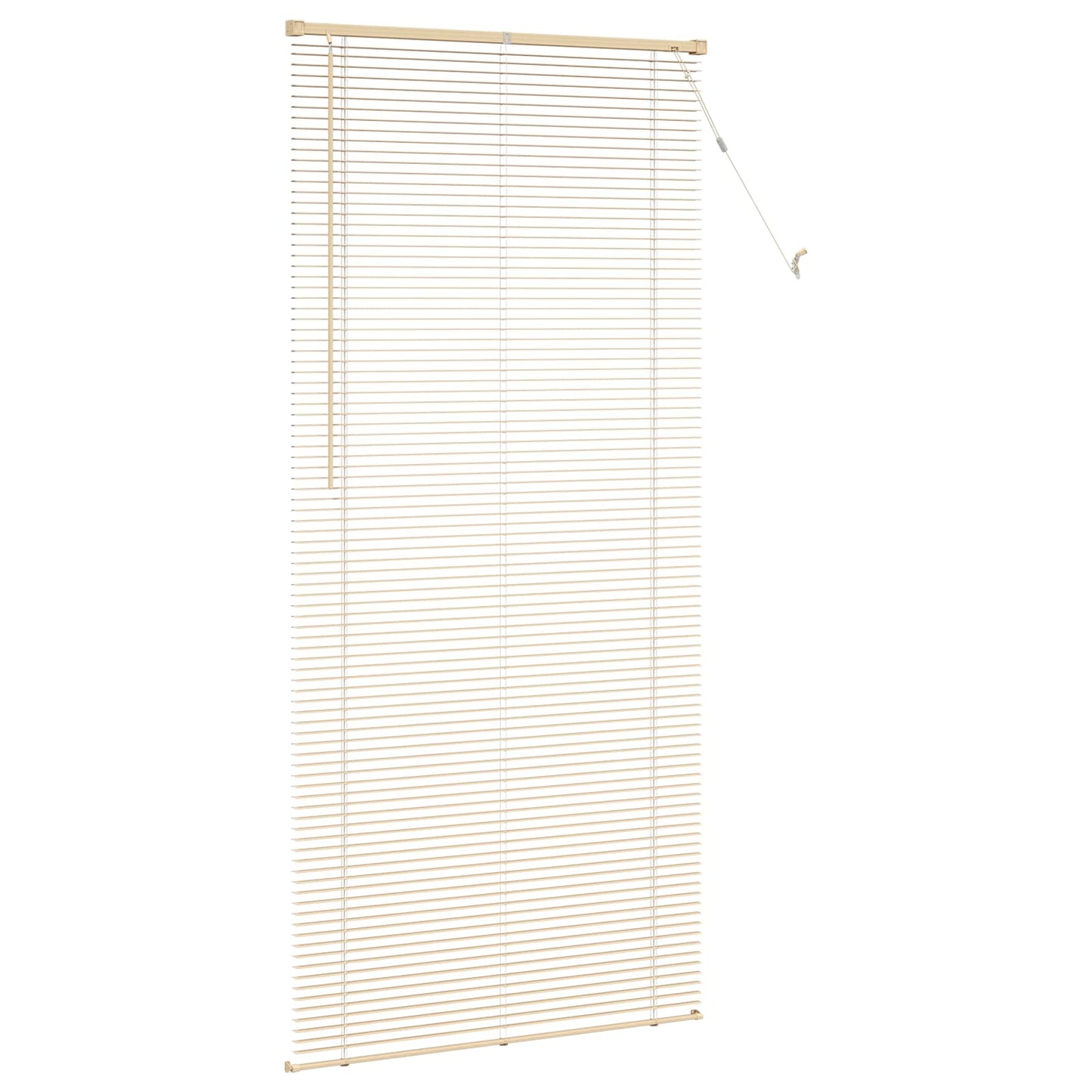 Venetian Blind Light Brown with Pattern 213 x 90 cm 25 mm PVC