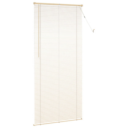 Venetian Blind Light Brown with Pattern 213 x 90 cm 25 mm PVC