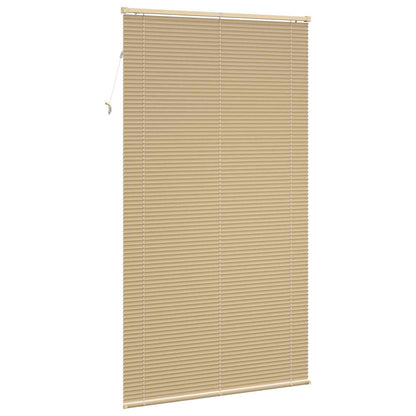 Venetian Blind Light Brown with Pattern 213 x 120 cm 25 mm PVC