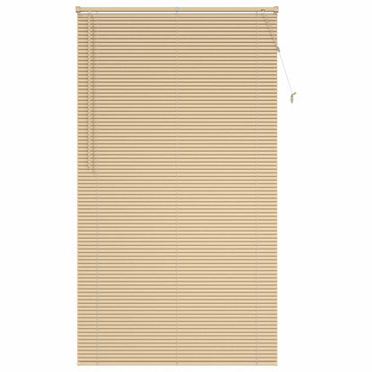 Venetian Blind Light Brown with Pattern 213 x 120 cm 25 mm PVC