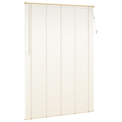 Venetian Blind Light Brown with Pattern 213 x 130 cm 25 mm PVC