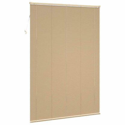 Venetian Blind Light Brown with Pattern 213 x 130 cm 25 mm PVC