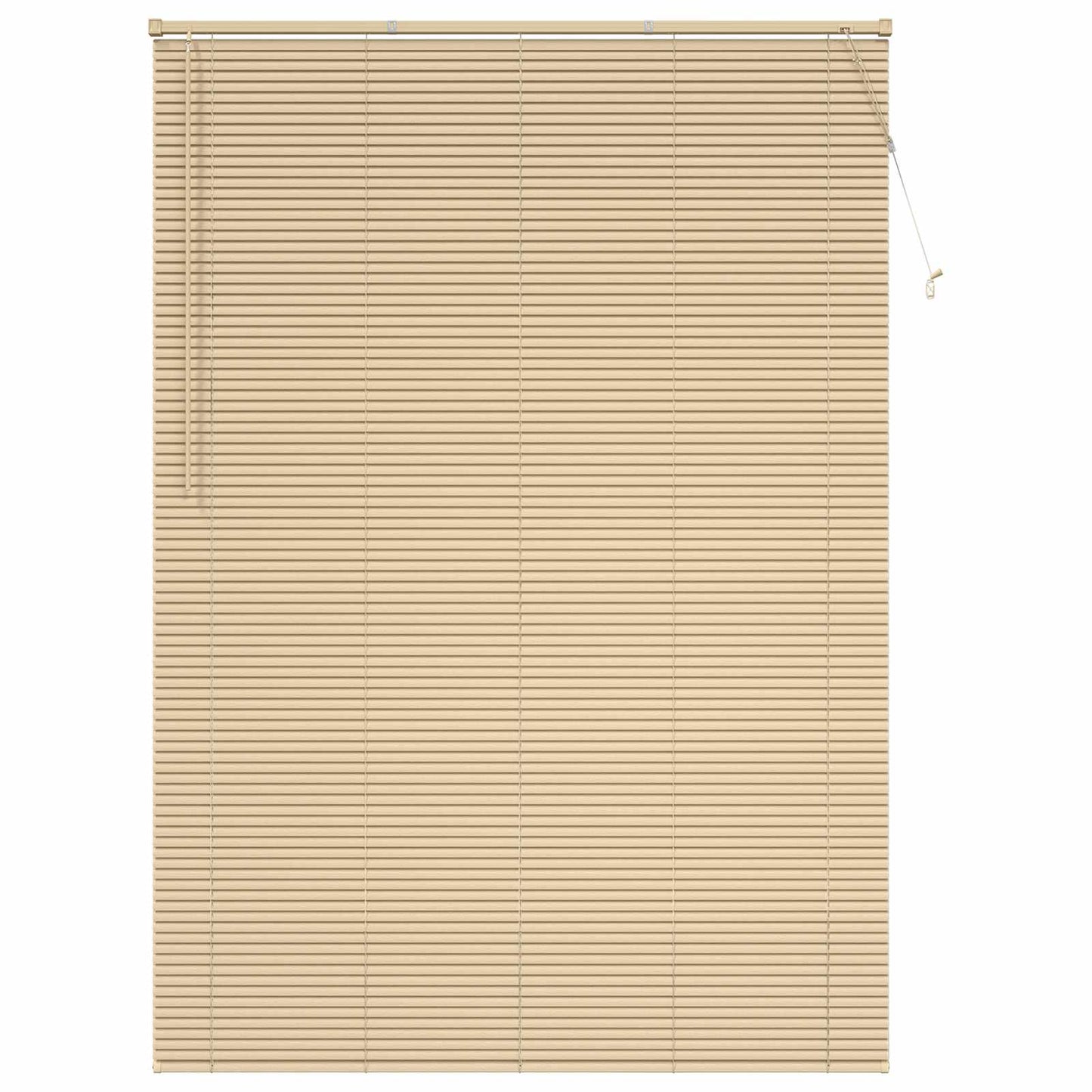 Venetian Blind Light Brown with Pattern 213 x 140 cm 25 mm PVC