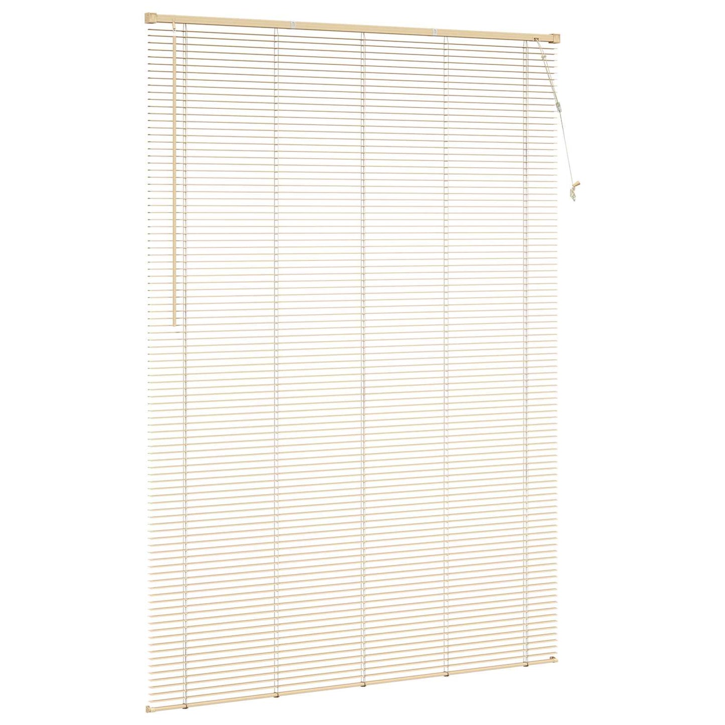 Venetian Blind Light Brown with Pattern 213 x 150 cm 25 mm PVC