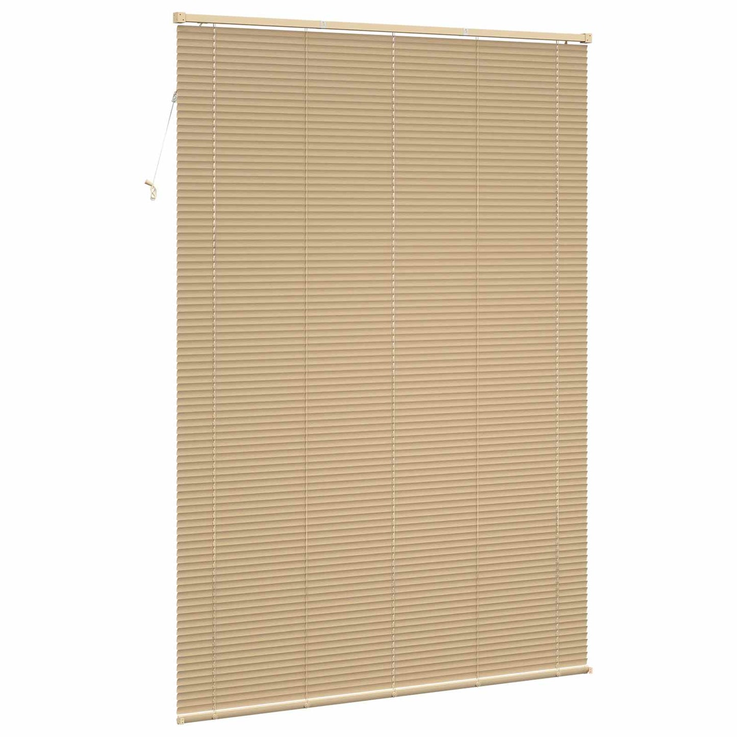 Venetian Blind Light Brown with Pattern 213 x 160 cm 25 mm PVC