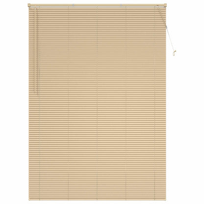 Venetian Blind Light Brown with Pattern 213 x 160 cm 25 mm PVC