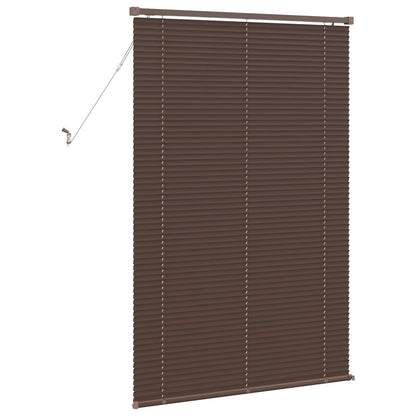 Venetian Blind Dark Brown with Pattern 150 x 70 cm 25 mm PVC