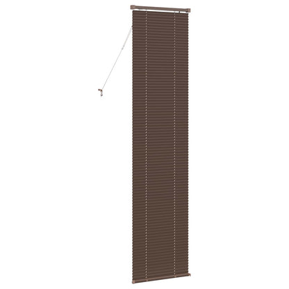Venetian Blind Dark Brown with Pattern 213 x 40 cm 25 mm PVC