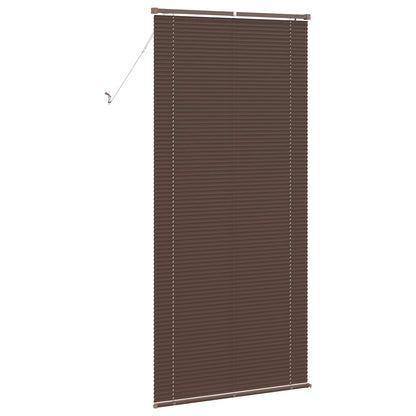 Venetian Blind Dark Brown with Pattern 213 x 100 cm 25 mm PVC