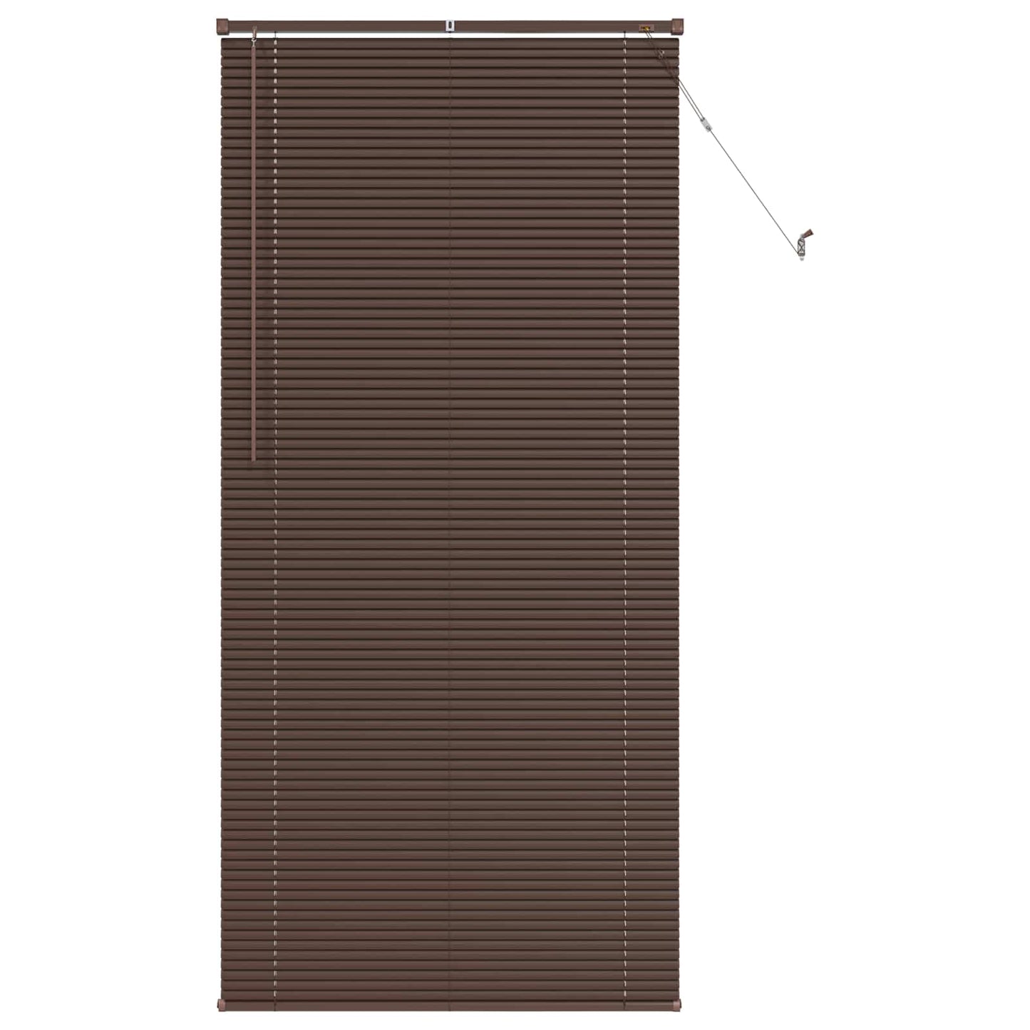 Venetian Blind Dark Brown with Pattern 213 x 100 cm 25 mm PVC