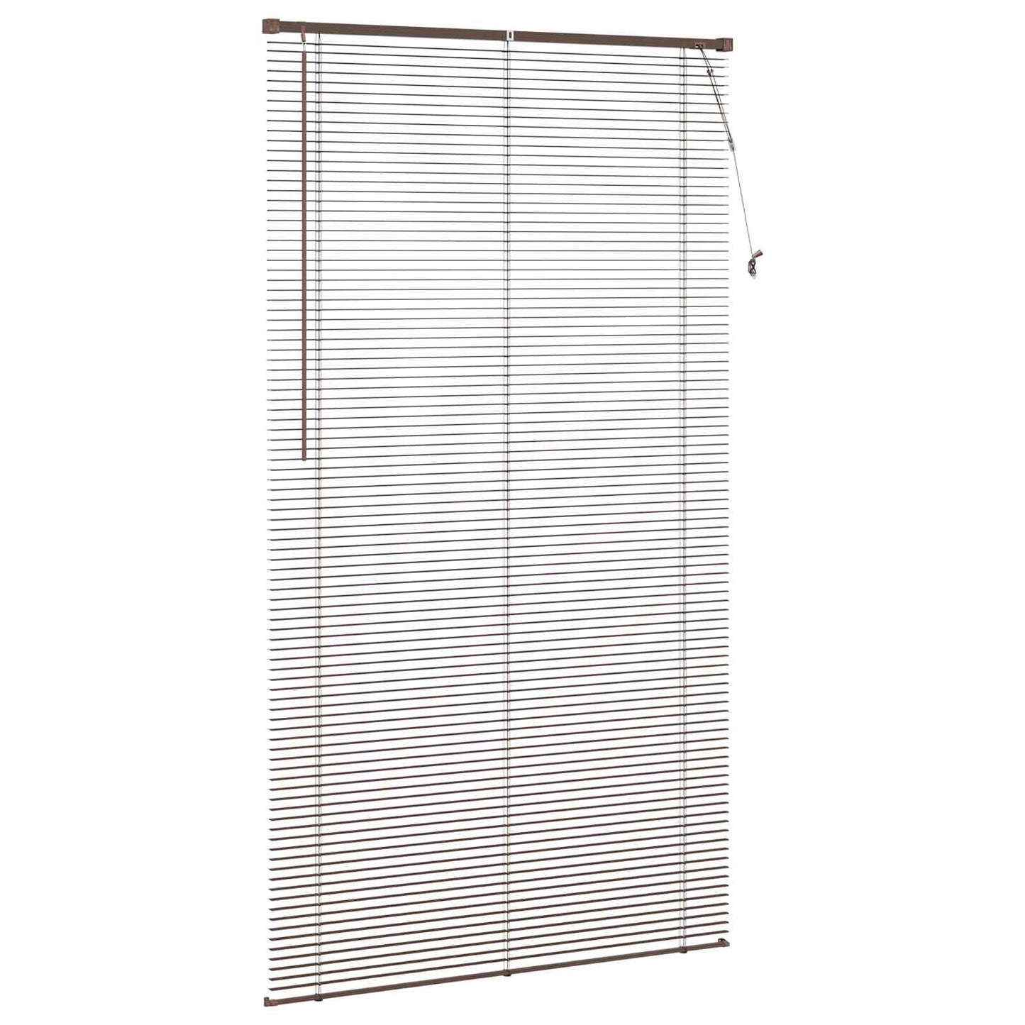 Venetian Blind Dark Brown with Pattern 213 x 120 cm PVC