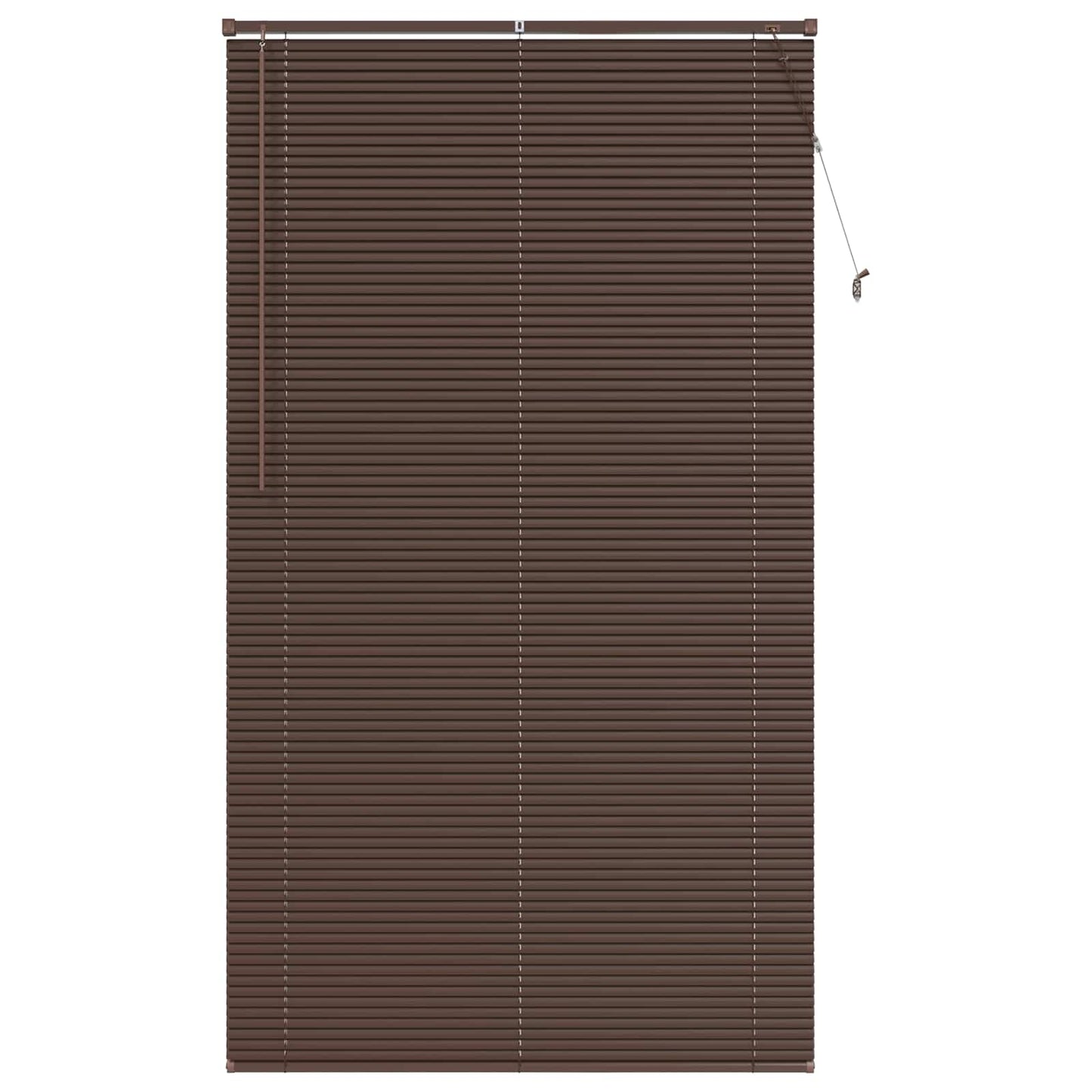 Venetian Blind Dark Brown with Pattern 213 x 120 cm PVC