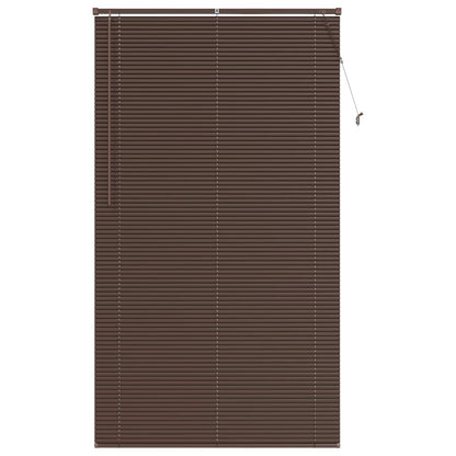 Venetian Blind Dark Brown with Pattern 213 x 120 cm PVC