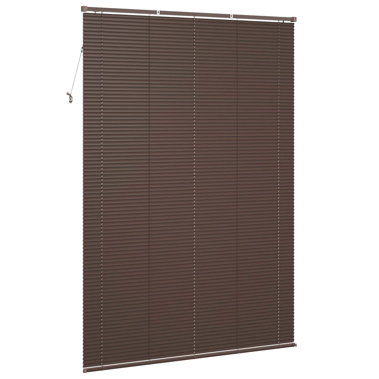 Venetian Blind Dark Brown with Pattern 213 x 150 cm 25 mm PVC