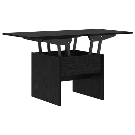 Coffee Table Black Oak 55 x 54.5 x 45 cm Engineered wood
