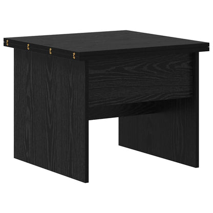 Coffee Table Black Oak 55 x 54.5 x 45 cm Engineered wood