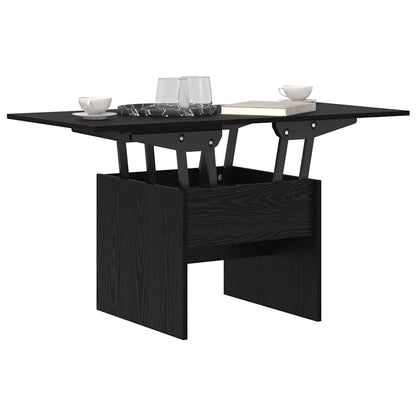 Coffee Table Black Oak 55 x 54.5 x 45 cm Engineered wood