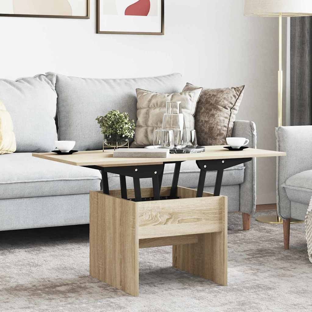 Coffee Table Sonoma Oak 55 x 54.5 x 45 cm Engineered wood