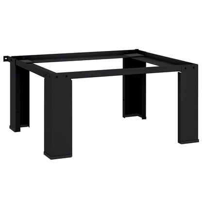 Washing Machine Pedestal Black 64 x 55 x 32.5 cm Steel