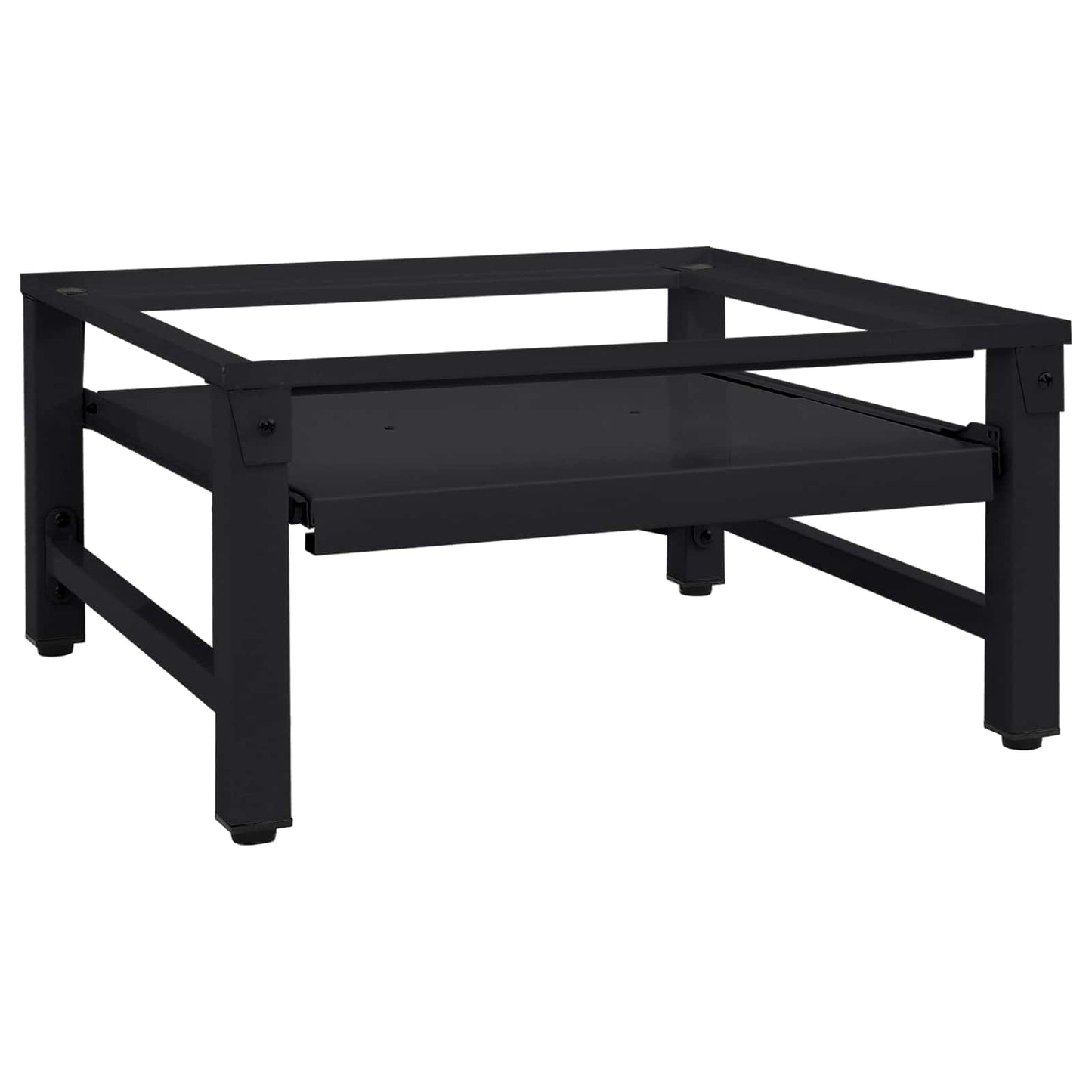 Washing Machine Pedestal Black 62 x 60.5 x 32.5 cm Steel
