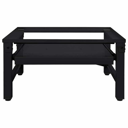 Washing Machine Pedestal Black 62 x 60.5 x 32.5 cm Steel