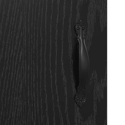 Sideboard Black Oak 69.5 x 34 x 90 cm Engineered Wood