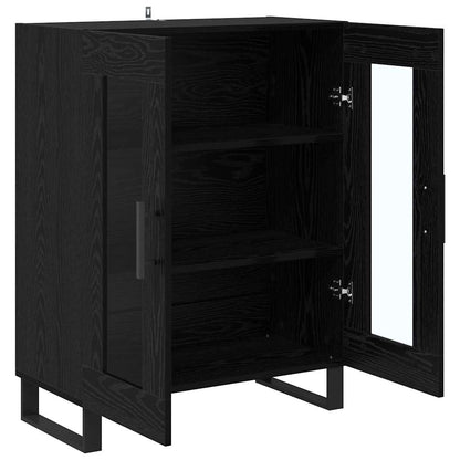 Sideboard Black Oak 69.5 x 34 x 90 cm Engineered Wood