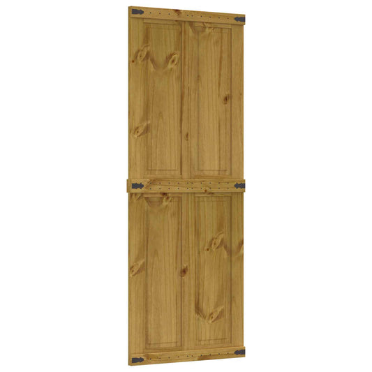 Barn Door CORONA 70 x 210 cm Solid Pine Wood Honey Brown