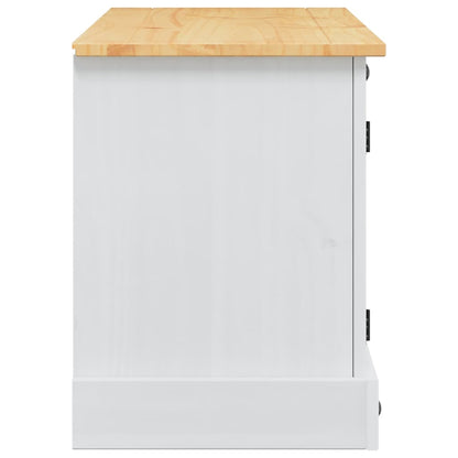 TV Cabinet Corona White 100 x 40 x 52 cm Solid Pine Wood