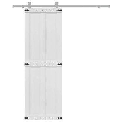 Barn Door Corona White 70 x 210 cm Solid Pine Wood