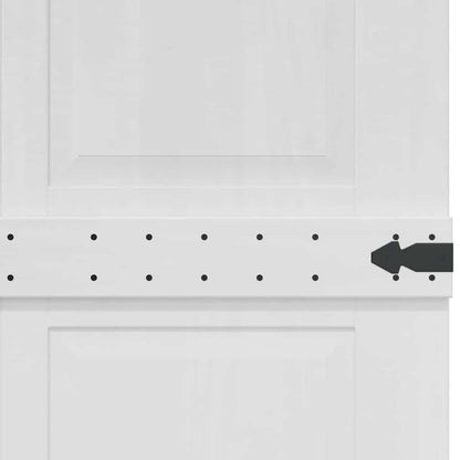 Barn Door Corona White 80 x 210 cm Solid Pine Wood