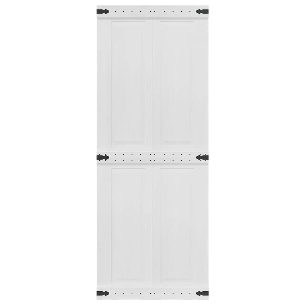 Barn Door Corona White 80 x 210 cm Solid Pine Wood